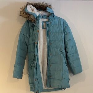 Copper Key Light Blue Puffer Girls 10/12